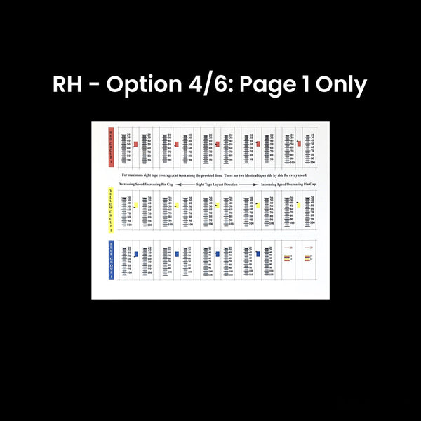 Sight Tapes for Option 4s/6s/8s Sight Models