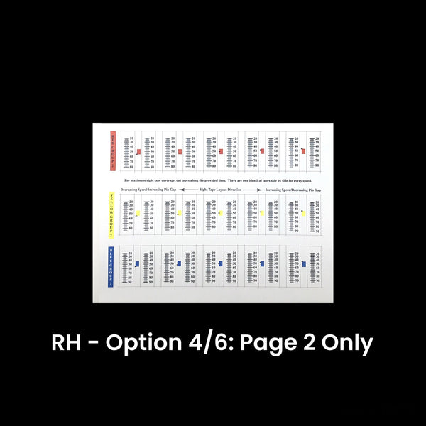 Sight Tapes for Option 4s/6s/8s Sight Models