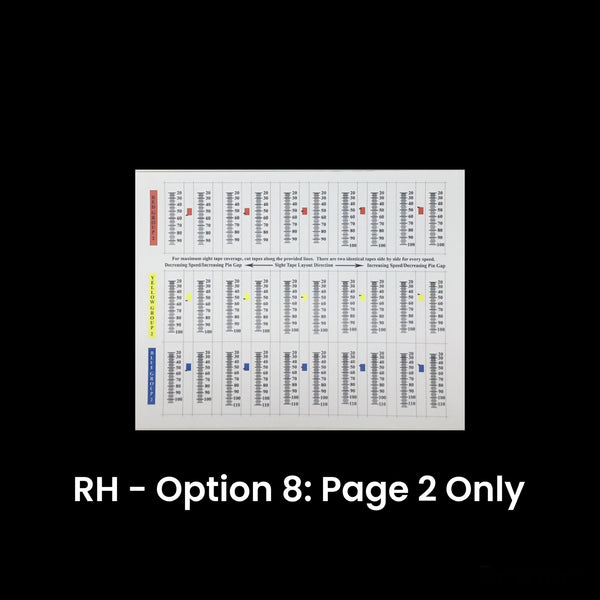 Sight Tapes for Option 4s/6s/8s Sight Models