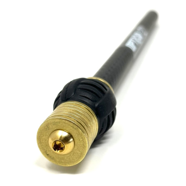 Option Archery Stabilizer (or Back-Bar) with Doinker Dampner and Weight Stack, ready to use in Quivalizer Quick-Detach Mount